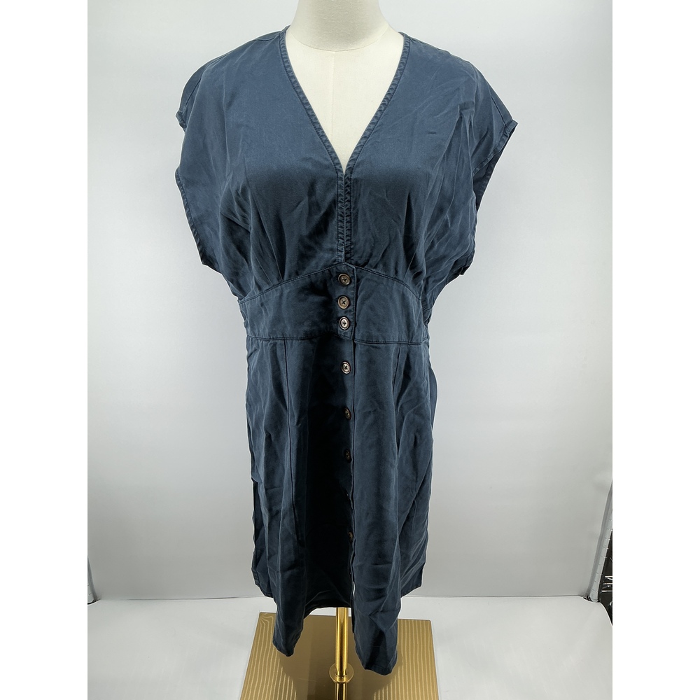 Vintage Wash Tencel Button Front Dress
